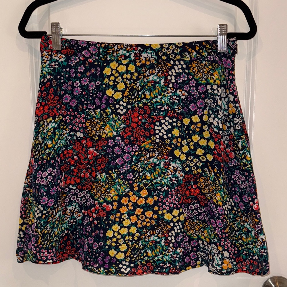 GAP Multicolor Floral Mini Skirt size 2